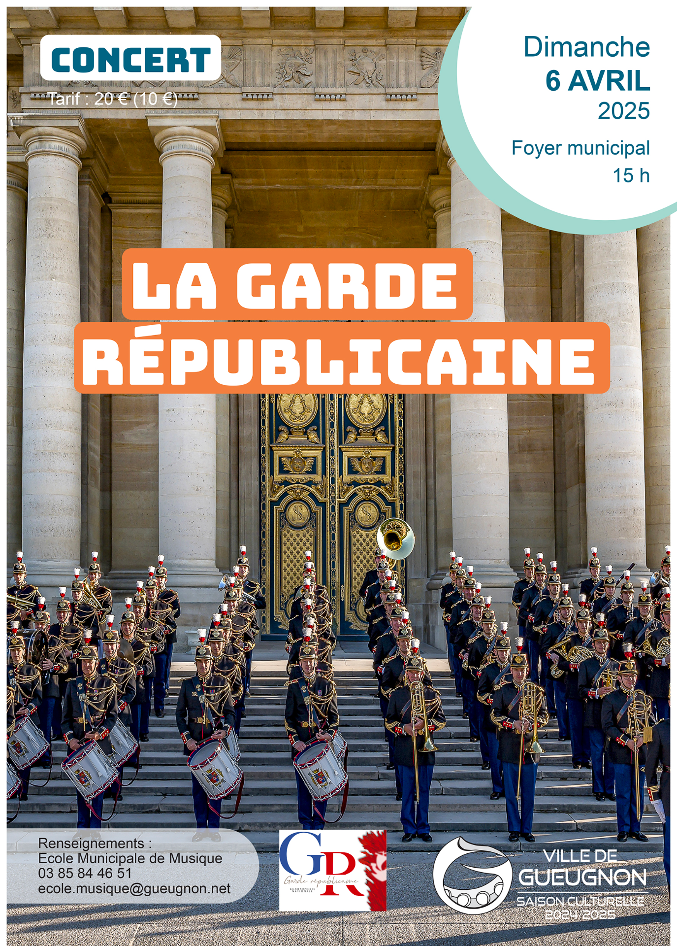 Concert de la Garde Républicaine à Gueugnon