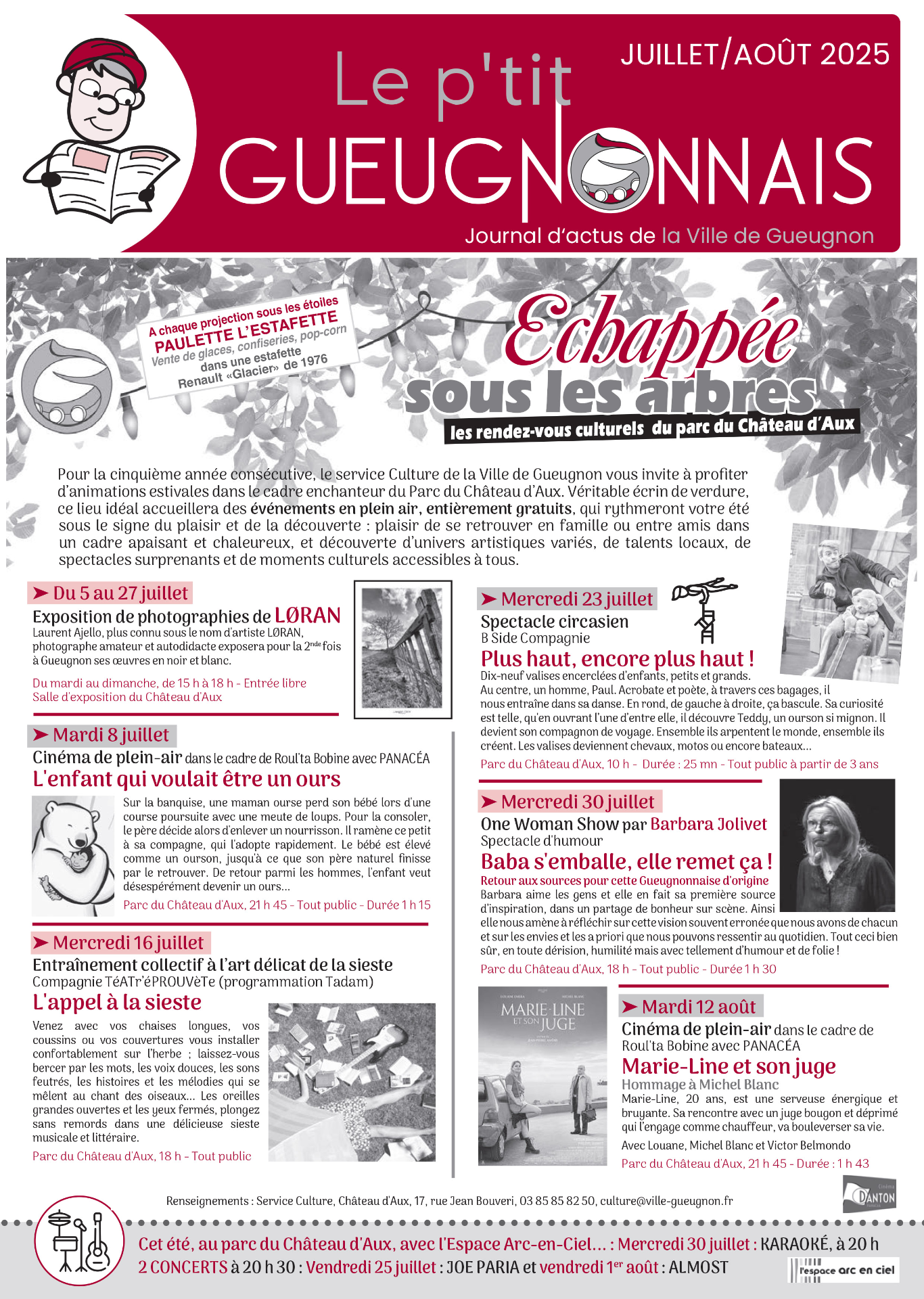 Journal municipal "Le P'tit Gueugnonnais" juillet-aout 2025