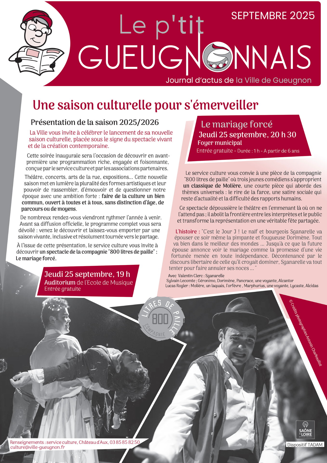Journal municipal "Le P'tit Gueugnonnais" septembre 2025